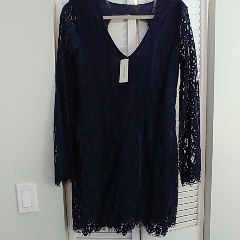 Dark Navy blue lined dress